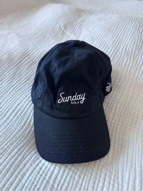 Sunday Golf Black Baseball Cap